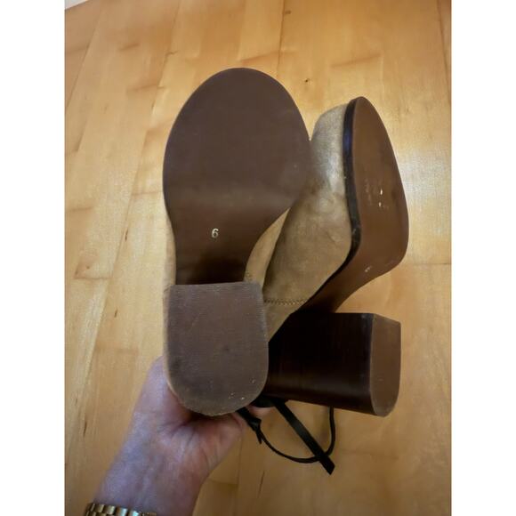 Jeffrey Campbell Rumble Suede Leather Booties Chunky Western Boot 6 - Picture 4 of 6